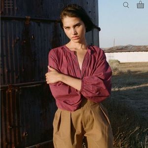 NWT! Doen Jane blouse size L in plaid